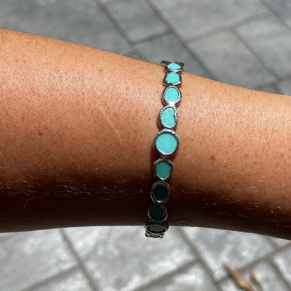 Silver turquoise Ippolita bangle